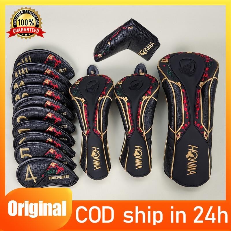 Breeze Golf HONMA S-08 Red Wood Driver Headcover, Iron Headcover, Putter Headcover, Golf Club Headcovers