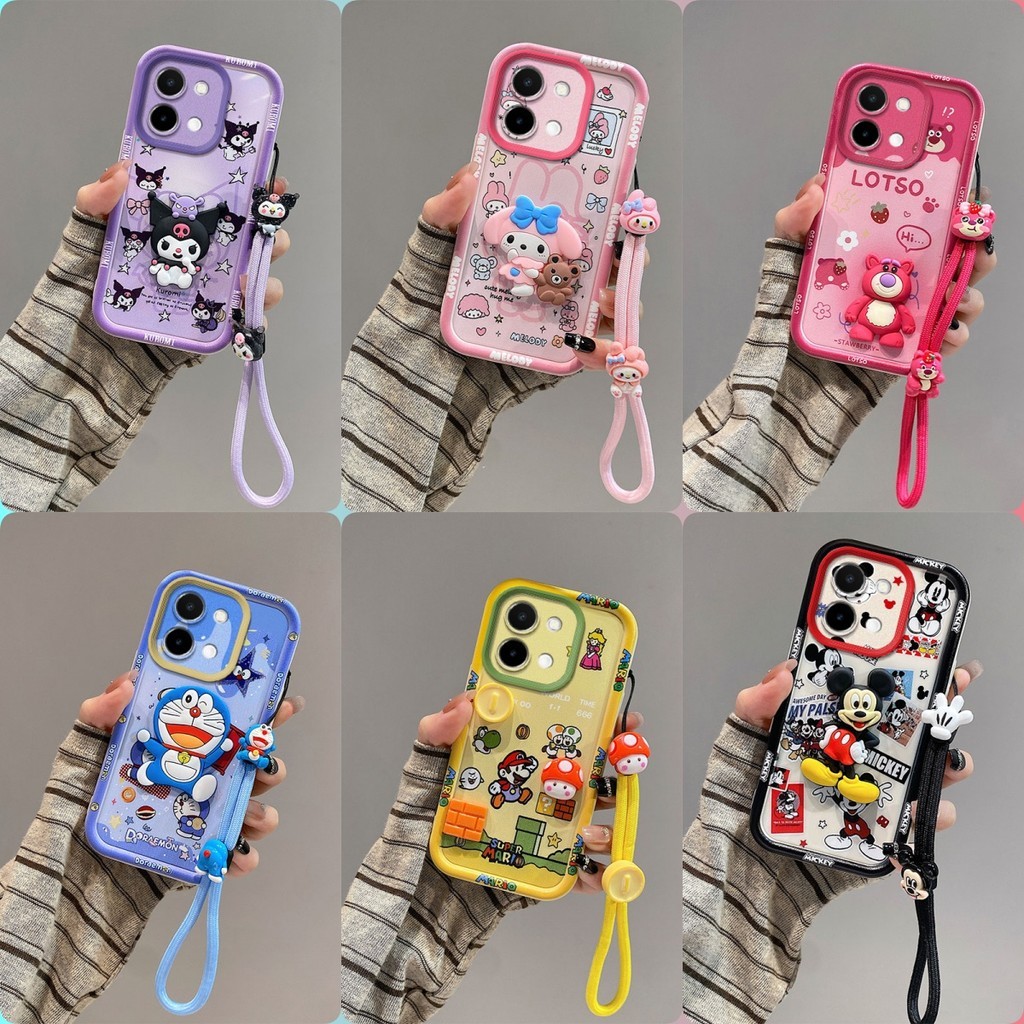 เคส VIVO Y05 ตุ๊กตาสติ๊กเกอร์ตัวละครอนิเมะ เคสโทรศัพท์