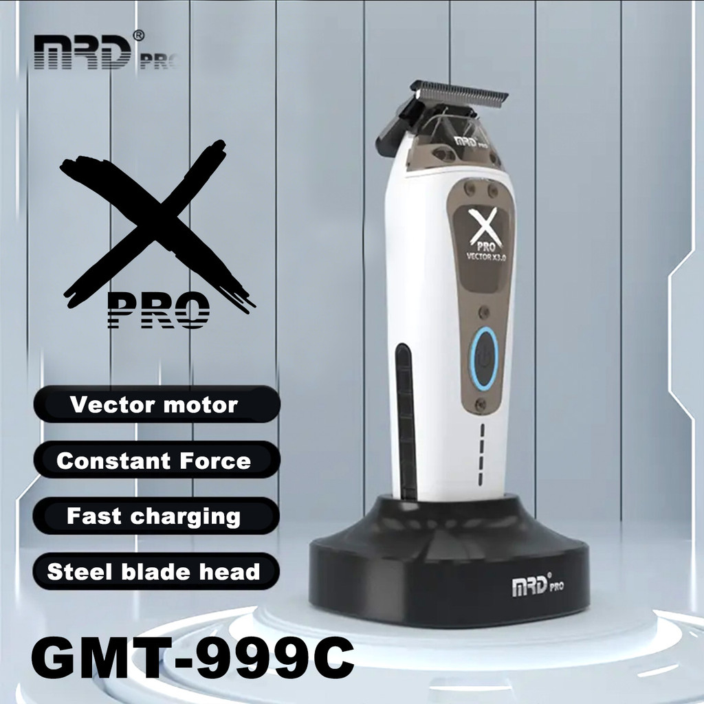 MRD X PRO GMT-999 HAIR CLIPPER,Vector มอเตอร์ 8000-13000RPM ผม Trimmer Finishing Machine Professiona