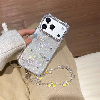 เหมาะสําหรับ iPhone 17 Promax 3D Bow ShellรูปแบบGradient Loveเคสโทรศัพท์Iphone 16 Girl Bow 15 14 13 12 11 Pro Max Soft Edge anti drop Cover