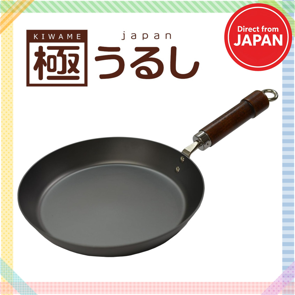 River Light KIWAME JAPAN Urushi Iron Thick Plate Frying Pan IH Compatible Made in JAPAN