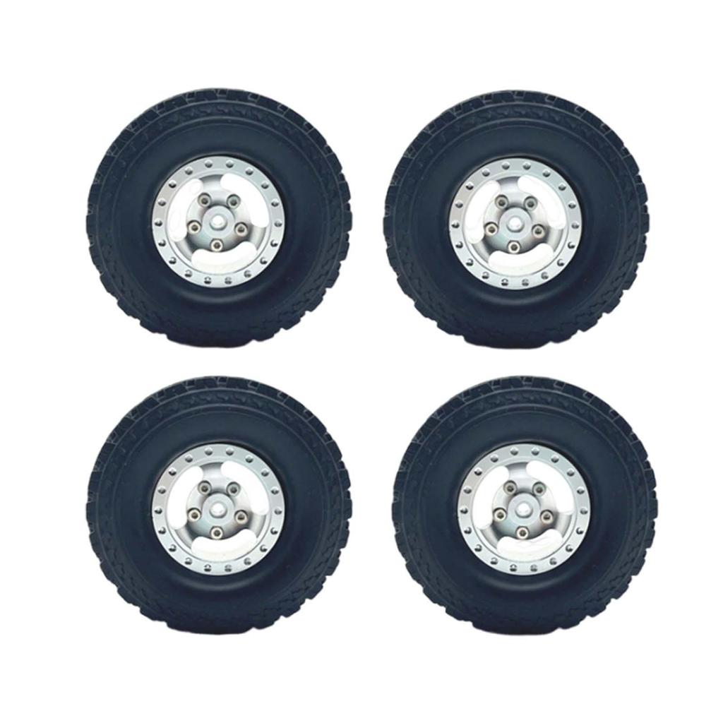 4PCS 71 มม.ยางอัพเกรดขอบโลหะ 5 มม.Hex สําหรับ 1/12 MN82 LC79 MN78 D90 D91 D96 99S 1/16 C14 C24 C34 C