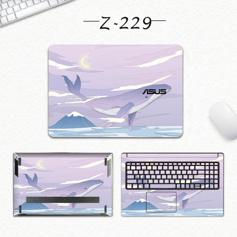 ASUS K45VD k501 K401 K450 K455 K550L ACD ไม่มีสารตกค้างคอมพิวเตอร์แล็ปท็อป Precut Decal ผิวไวนิลสติก