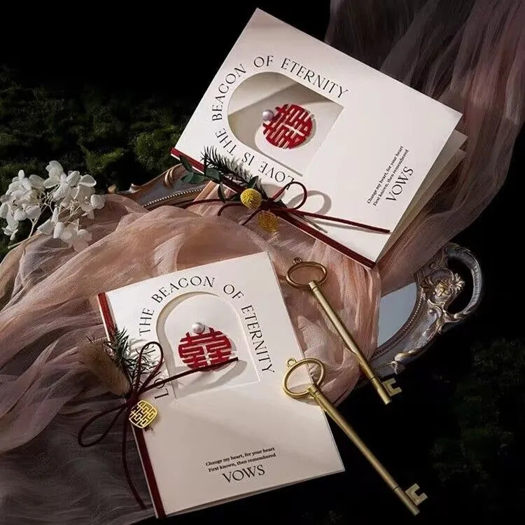 Wedding Vows High-End Pick-Up Resignation Simple คู่การแต่งงาน Newcomer Vows Niche Vow Card Simple