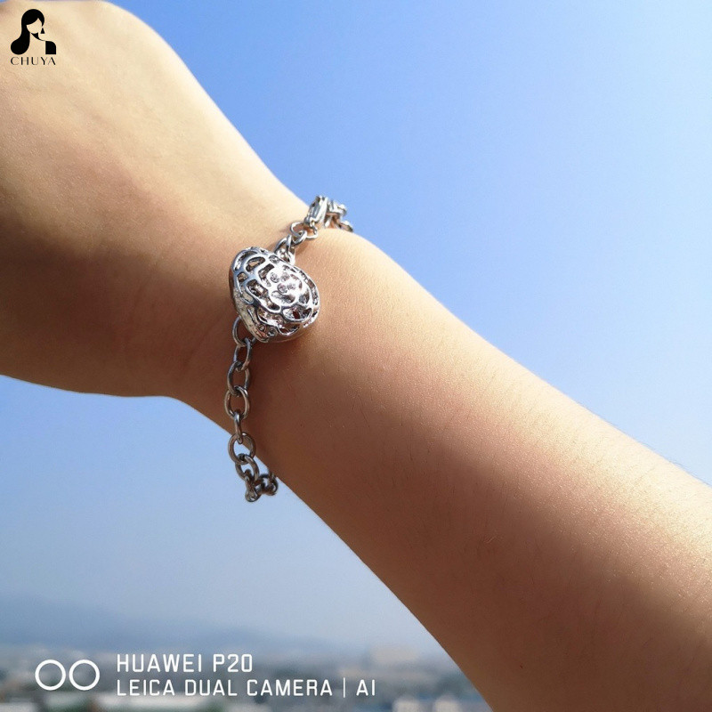 [ลดล้างสต๊อก]ชูย่า สร้อยข้อมือจี้หัวใจกลวงเครื่องประดับอร่อยทุกวันที่ละเอียดอ่อนสําหรับผู้หญิงสาว ราคา ถูกที่สุด ดีลบีเคเค รูปภาพหลัก
