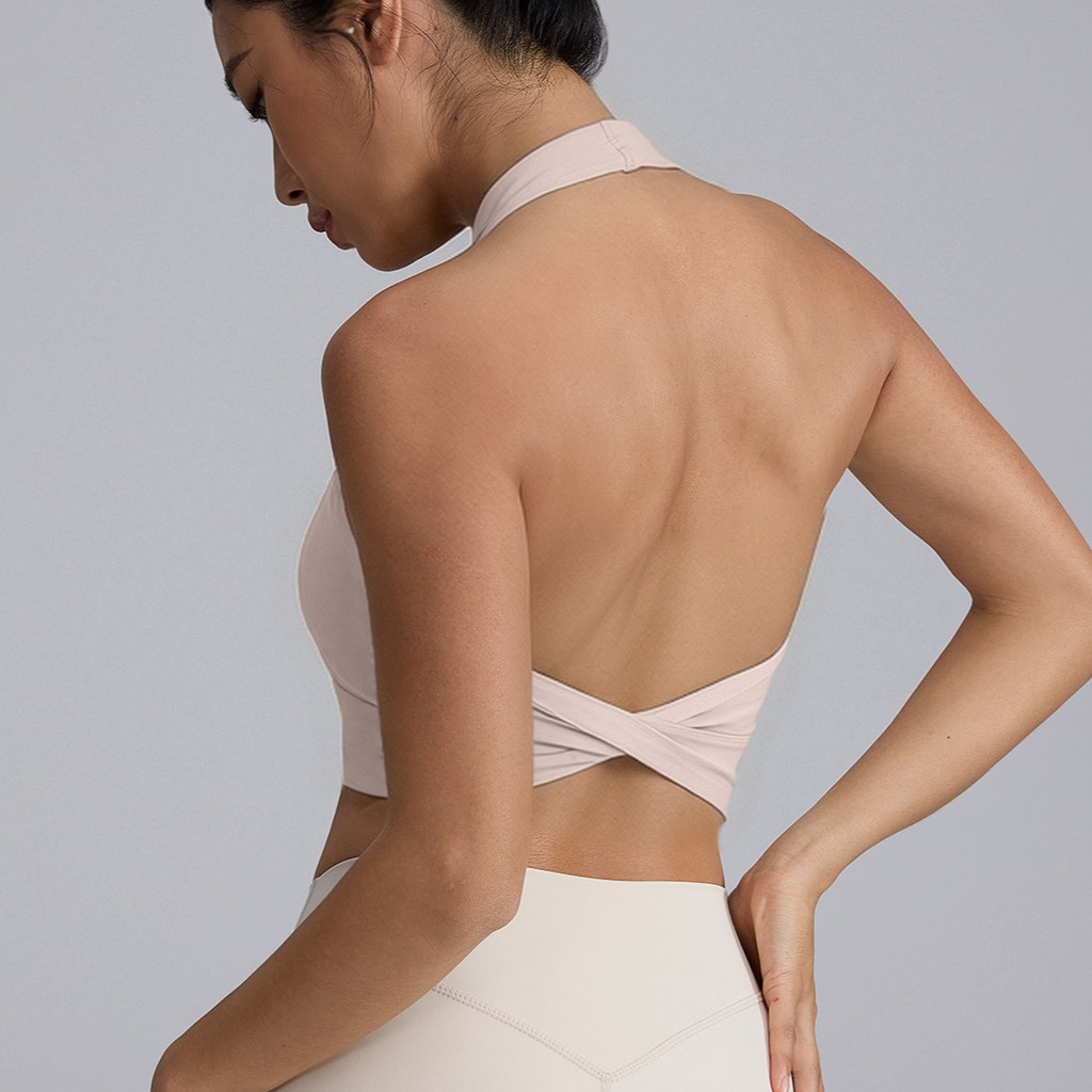 【LASYYOGA】สปอร์ตบรา ระบายอากาศ แห้งเร็ว กันกระแทก สําหรับเล่นโยคะ ฟิตเนส
