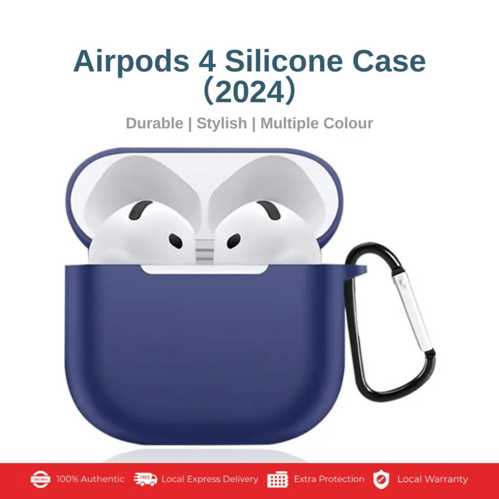 Airpods 4 (2024) เคสหูฟังซิลิโคนกันกระแทกฝาครอบป้องกันเคส Airpod 4 เคส