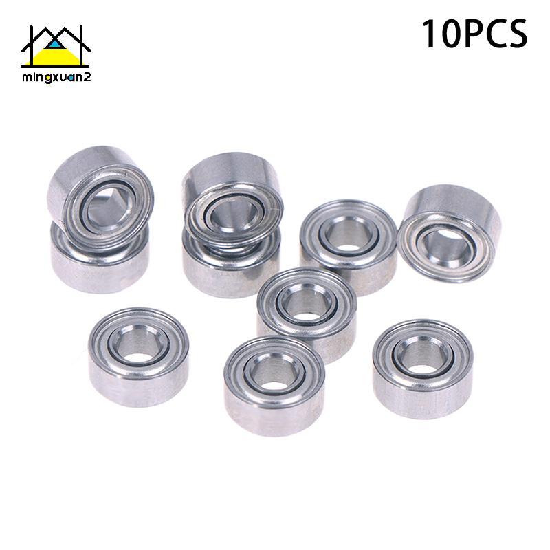 Mingxuan2 10pcs 683ZZ 3*7*3 มม.Miniature Bearing Chrome เหล็ก 683 ZZ 2Z 683Z ภายใน Bore 3 มม.ขนาดเล็