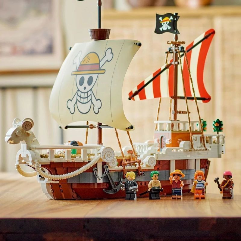 One Piece Series Forward Merry One Piece Boy ประกอบอาคารบล็อกของเล่นของขวัญ