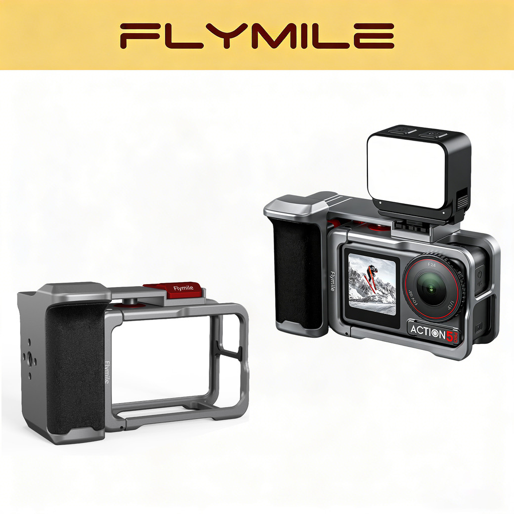 Flymile กล้อง Grip สําหรับ DJI Osmo Action 5 Pro 4 3, แผนที่การถ่ายภาพ, ปลอกแฮนด์, Xplorer Grip