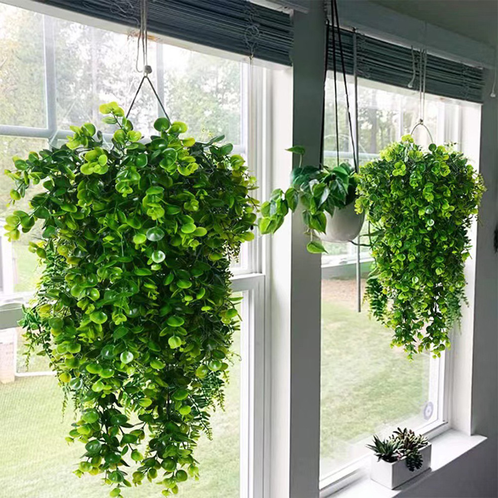 Artificial Wall Hanging Persian Grass Vine Artificial Hanging Fern Vine Hanging Green Plants Home