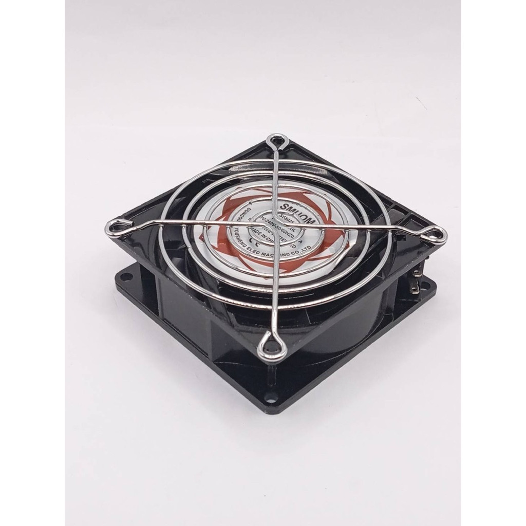 พัดลม 80*80*25+ตะเเกรง SF8025AT P/N2082HBL 220V-240V-50/60HZ0.07A