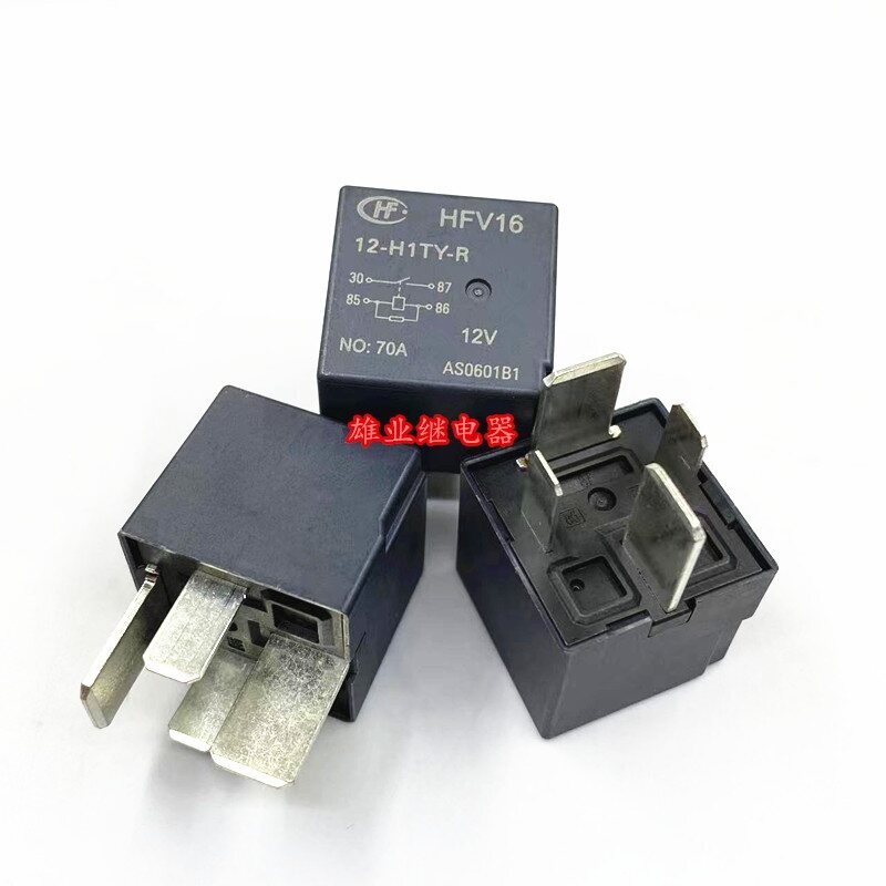 ใหม่ HFV16 12-H1TY-R รีเลย์รถยกรถยนต์ 12V 70A 4PIN ️