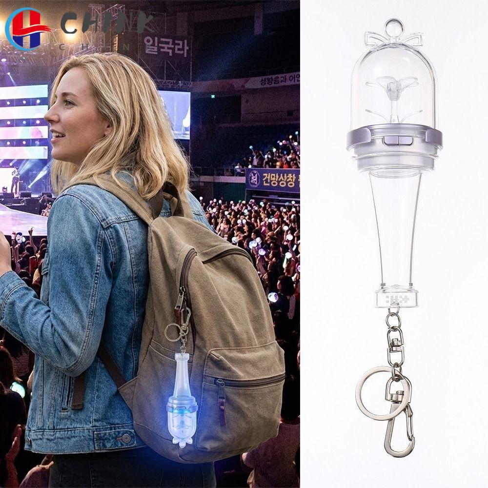 CHINK Mini Glow Stick,จี้ออกแบบพวงกุญแจรุ่นKpop Idol Lightstick,แฟนคอลเลกชันเรืองแสงFeature Mini Lig