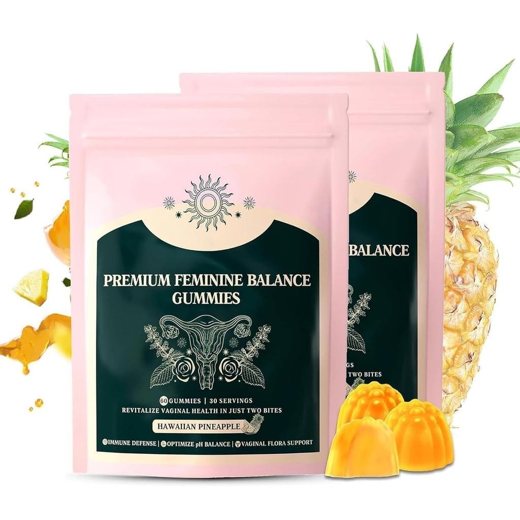 2Pack PH gummies for woman,vaginal gummies,pineapple gummies women