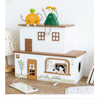 กล่องเก็บของตั้งโต๊ะสายชาร์จเก็บซ็อกเก็ตรางปลั๊กไฟกล่องเก็บส…