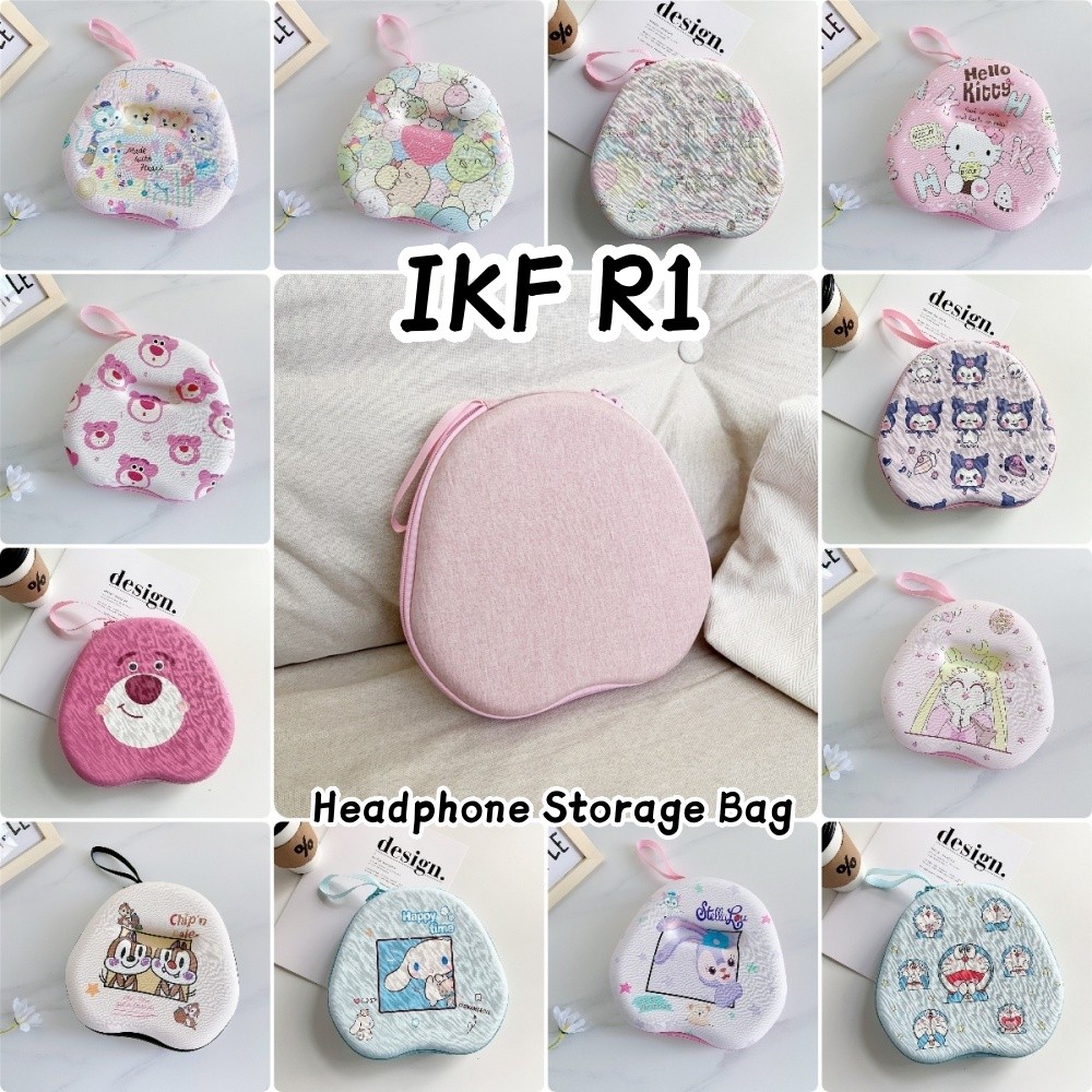 imamuraFor IKF R1 เคสหูฟังการ์ตูนชุดหูฟังแบบเรียบง่ายหูฟังกระเป๋าเก็บปลอกกล่อง