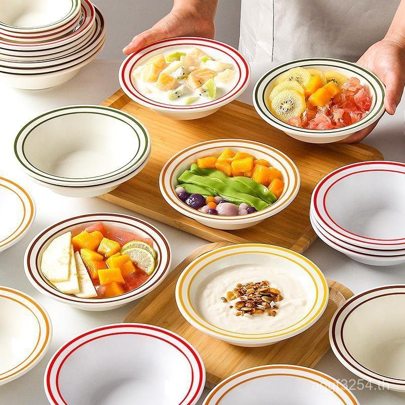 Yuanxi ข้าว Dew สาขาขนมบนโต๊ะอาหารชามใส Amino Commercial Rock Sugar Salicylic Nectar ชามเลียนแบบผง C