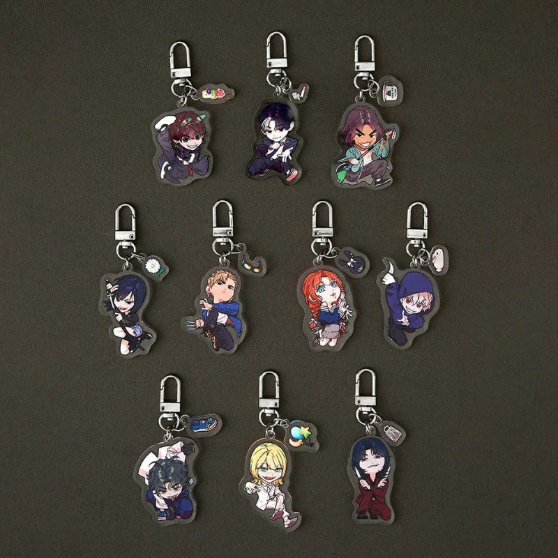 Killer Peter KeyChain ผู้หญิง Yuna Key Chain สําหรับชาย Nathanaval Key แหวนอะคริลิคพวงกุญแจ Party จี