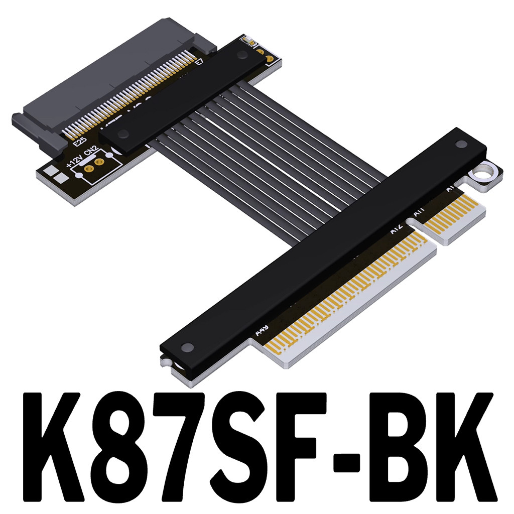 PCIe 5.0 X8 ถึง SF-8639 U.2 สําหรับ NVME SSD สายอะแดปเตอร์ K87SF-BK