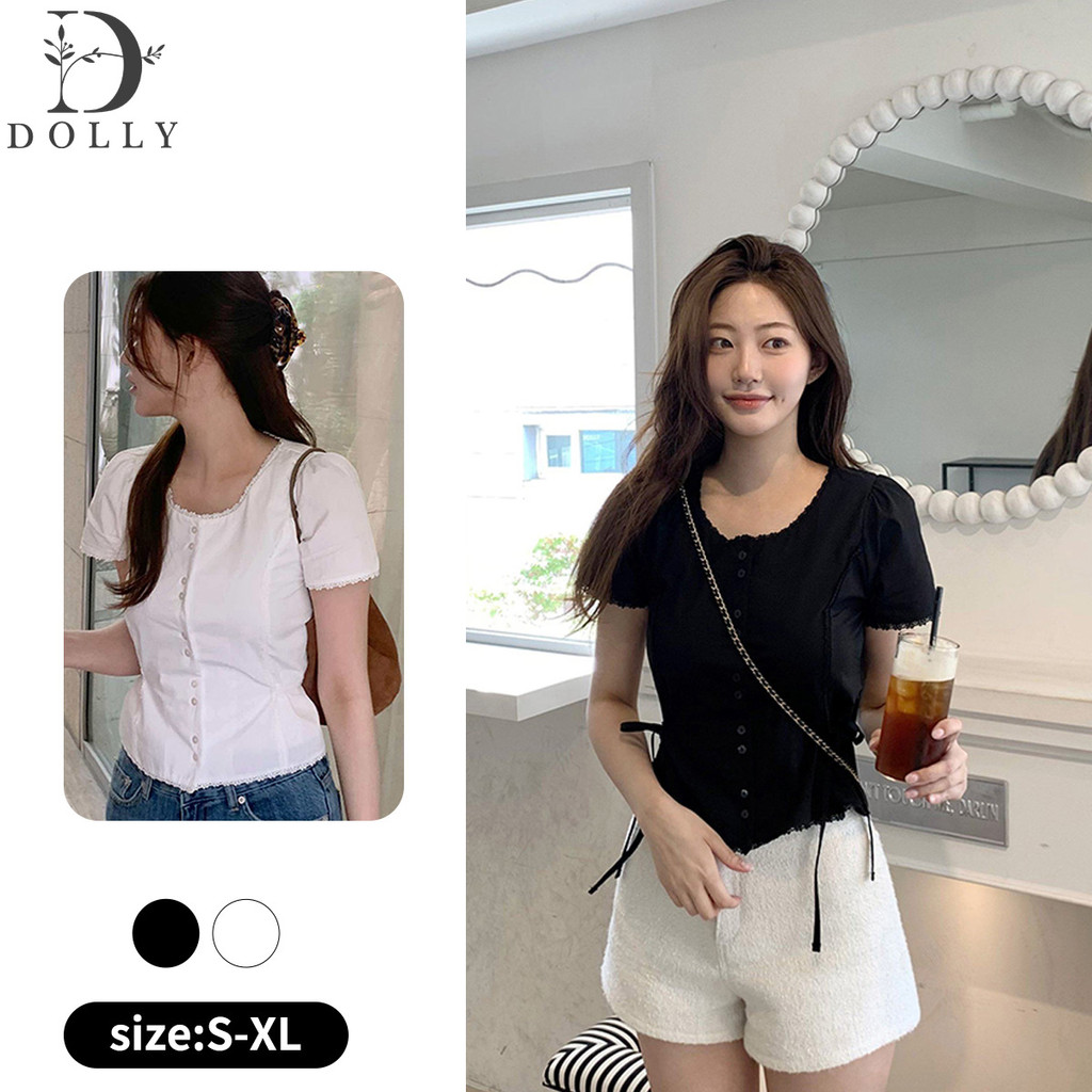 เสื้อเบลาส์ผู้หญิงผู้หญิง  ผ้าลูกไม้ สวมใส่เที่ยว
