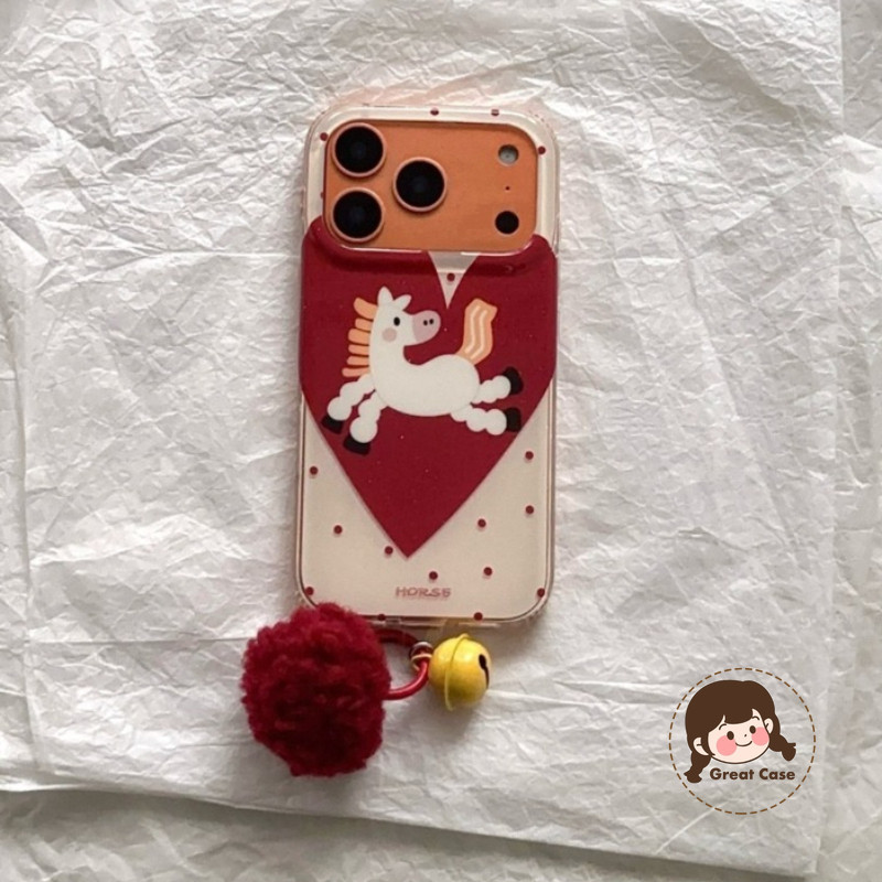 ปีใหม่ม้าสีขาวเคสโทรศัพท์สําหรับ OnePlus 15 13 13T 12 11R 10R 10T ACE 5 Racing Ultra 3V 2V Pro Nord 