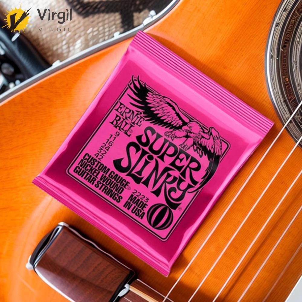 [Virgil.th] สายกีตาร์ Nickel Regular Slinky 2220 2221 2223 Super Slinky Nickel Wound Bass สายกีตาร์อ