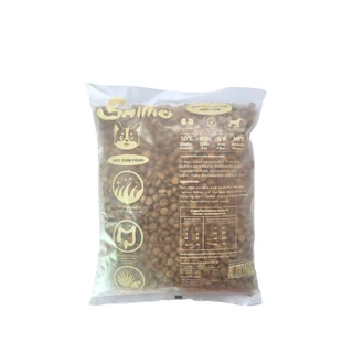 Smillie สไมล์ลี่ กินง่าย เม็ดหมา ลดเค็ม อาหารสุนัข แบบเม็ด แมวโต รสตับย่าง ขนาด 1 KG