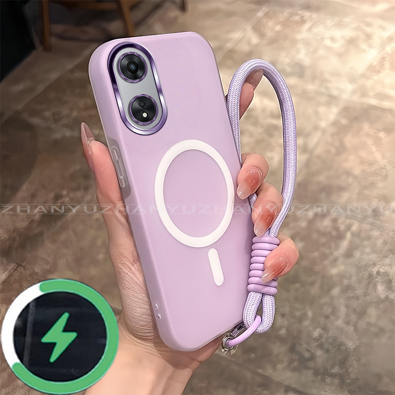 เหมาะสําหรับ OPPO A18 A38 A98 5G เคสโทรศัพท์ใหม่ minimalist anti jelly drop สายชาร์จแม่เหล็กนุ่ม GD01
