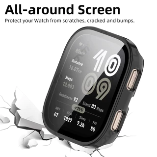 PC กรณีป้องกัน + กระจก for Amazfit Bip 6 ฟิล์มกันรอย แผ่นกระจกป้องกันหน้าจอแบบทนทาน for Amazfit Bip6 Accessories