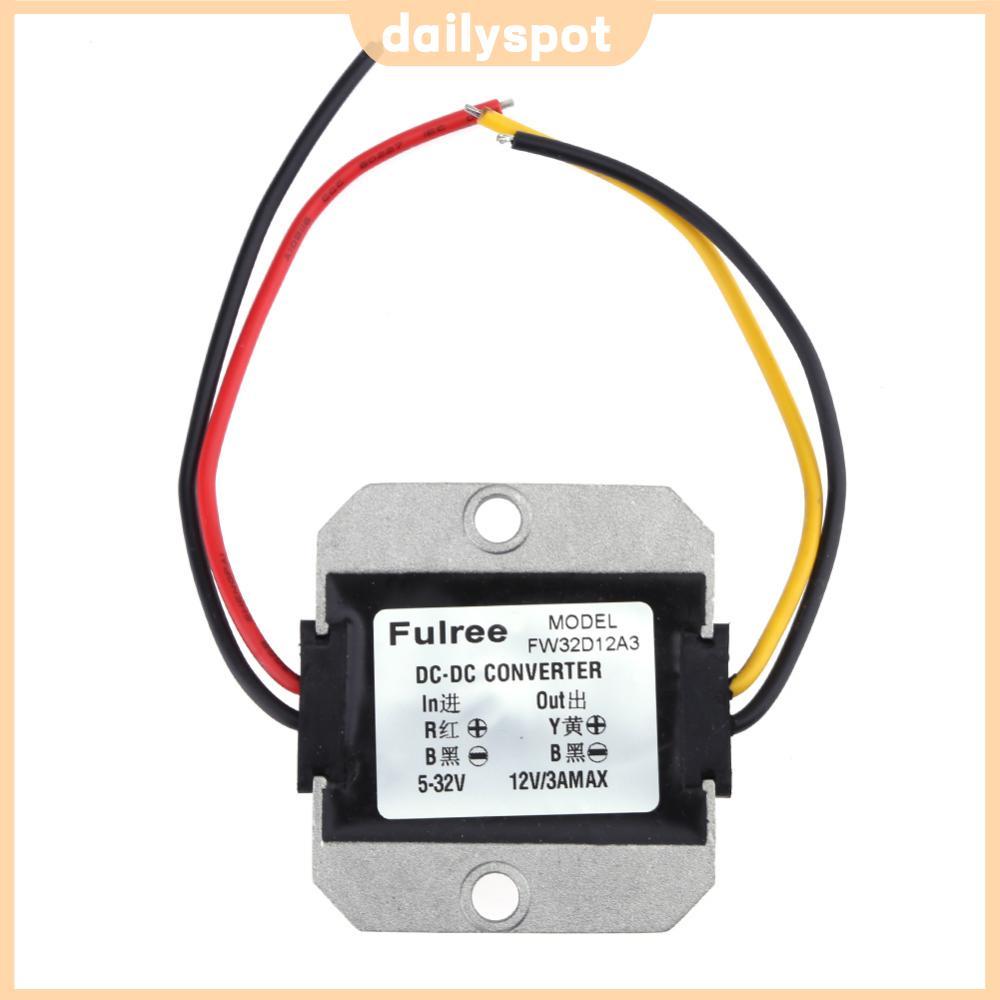 ⚡24ชม.⚡DC-DC แรงดันไฟฟ้าเสถียรโมดูล 5-32V ถึง 12V3A แรงดันไฟฟ้า Stabilizer อัจฉริยะป้องกันความปลอดภัยอัตโนมัติ Boost Depressurization - รูปที่ 2