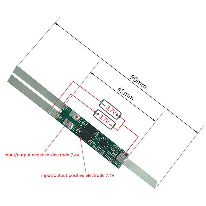 [fabuloushouse] บอร์ดป้องกันลิเธียมไอออน 2S 7.4V 2A 3A 4.5A 6A 7.5A 9A BMS 5 ชิ้น สําหรับลิเธียมลิเธียม ลิเธียม ลิเธียม ลิปโป้ พร้อมส่ง ราคา ถูกที่สุด ดีลบีเคเค แกลเลอรีภาพที่ 8