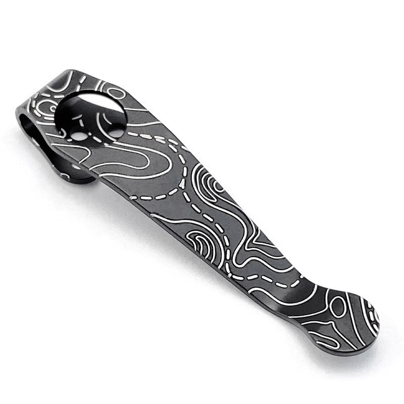 Pocket Clip Spyderco Paramilitary 2, C81 Back Clip Spider C10 Titanium Alloy Clip,