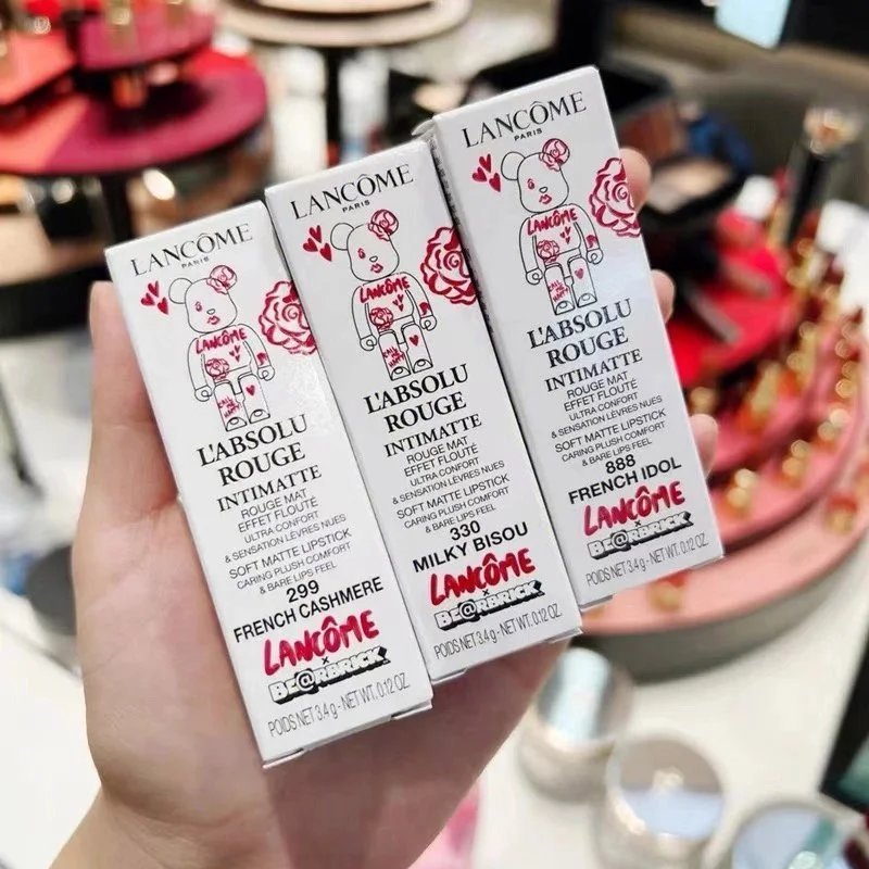 Lancome Lancome Building Block Bear Violent Bear Co-Branded Small Waist Lipstick ลิปสติก 888/299/330