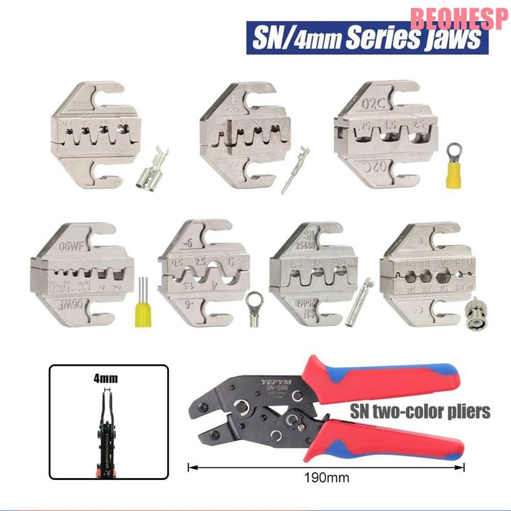 BEOEHESP CRIMPING คีมขากรรไกร,กว้าง 4 มม.SN CRIMPING คีม Jaw, SN-2546B 02C 06WF 2549 03H 48B 58B CRI