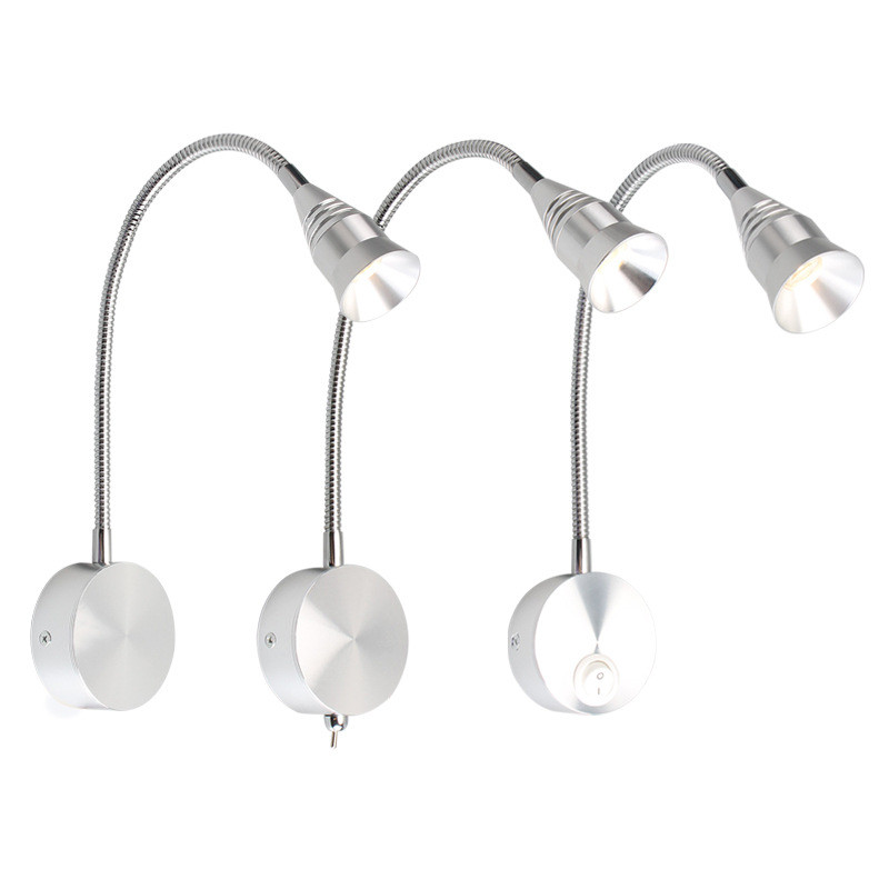 LED Flexible Tube Light  Bedside Reading Lamp Background Wall Lamp Hotel Bedside Lamp Picture Light