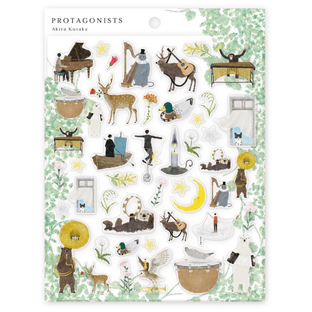 Expression Co. Stickers PROTAGONISTS2 22-898, Japan Diary/ Journal Stationery
