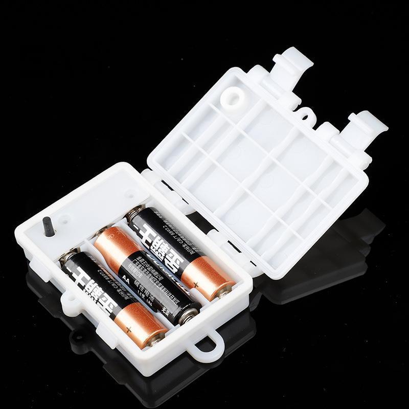 [EA] 1 ชิ้น 3 ส่วน AA Battery Holder .5 ตลับหมึกแบตเตอรี่กันน้ําและกันฝุ่นพร้อมฟังก์ชั่นจับเวลา TH