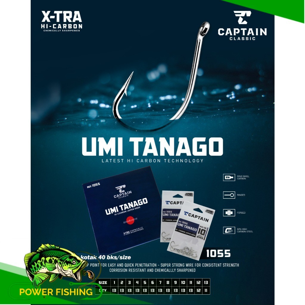 Captain Umi Tanago 1055N Fishing Hook - CAPTAIN WHITE UMITASAGO DH91