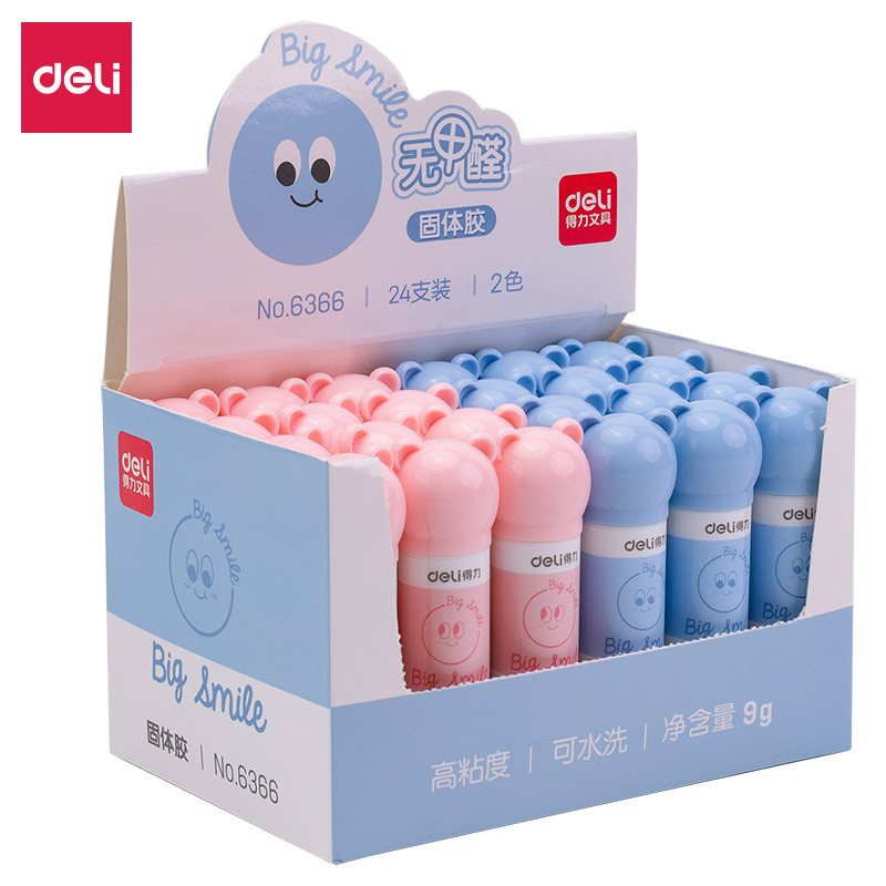 得力优6366 宠物家用品立体胶 财胶粘贴水 นักเรียน手工DIY胶 Deli Youku 6366 น่ารัก Chong Family กาวแข็ง20260123