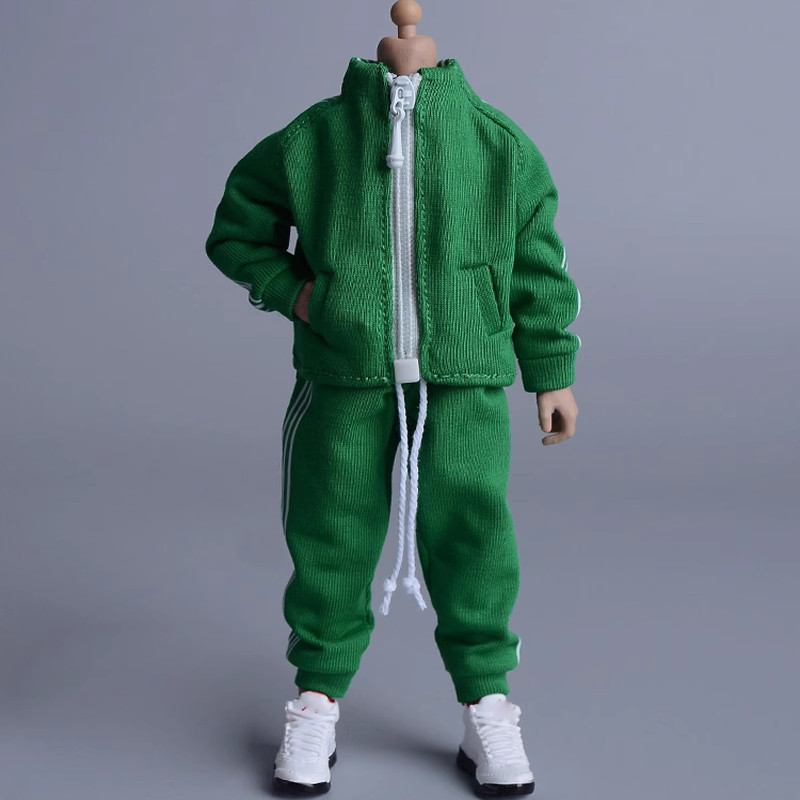 คลังสินค้าพร้อม 1/12 ทหารเสื้อผ้าอุปกรณ์เสริมสแควร์หัวใหญ่ GWTOYS Body 20 ซม.ตุ๊กตากีฬา Sweatpants