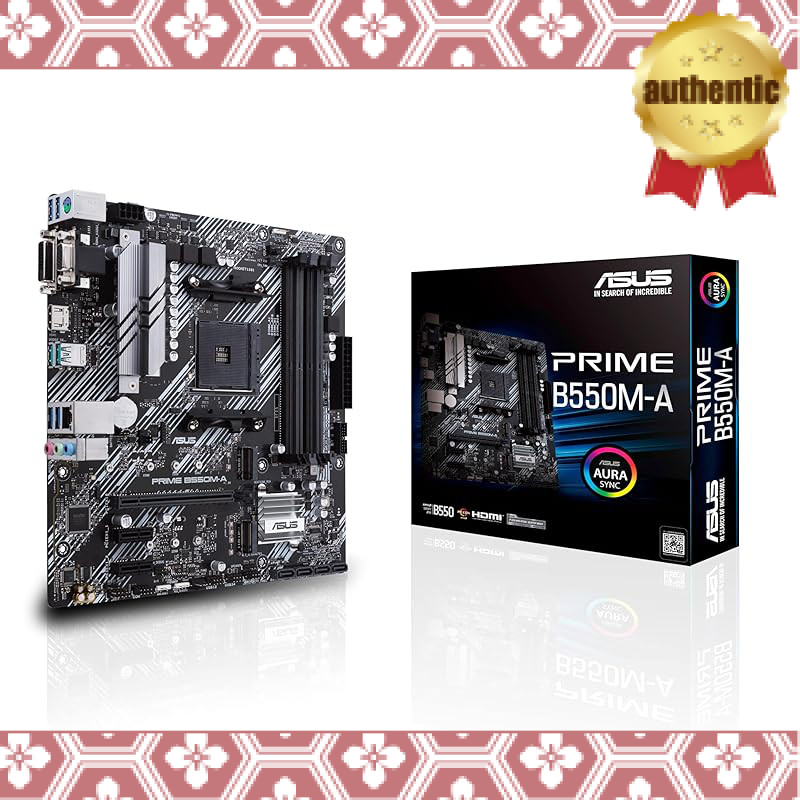 ASUS Prime B550M-A AMD B550 Socket AM4 Micro ATX DDR4-SDRAM Motherboard