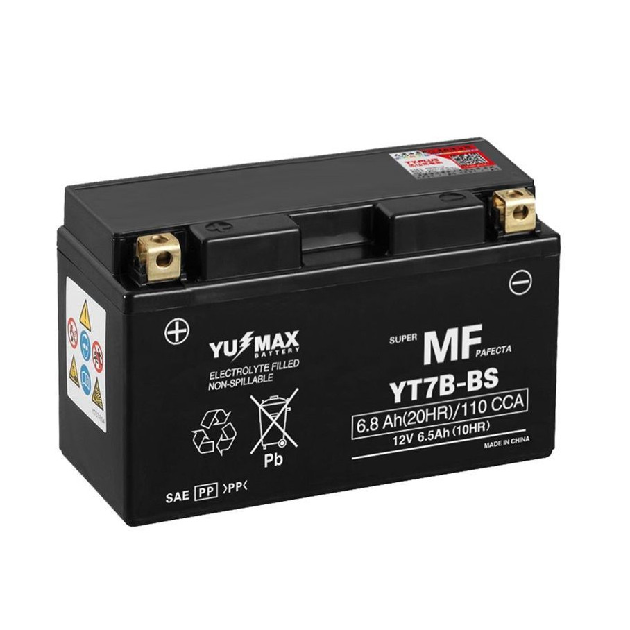 แบตเตอรี่ YT7B-BS สำหรับ Ducati Streetfighter/Panigale V2/V4/Monster 950 และ Yamaha BWS/CYGNUS125/FO