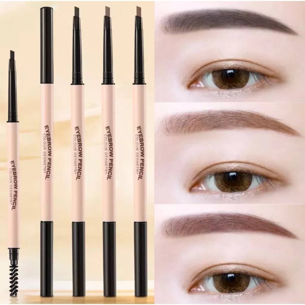 🎀lameila ดินสอเขียนคิ้ว แบบหมุน พร้อมแปรงปัดคิ้ว เนื้อดี เขียนง่าย เส้นคม กันน้ำ ติดทนนาน