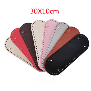 กระเป๋าแฮนด์เมดขนาด 30*10 ซม., ลายทางขวาง, ก้นฐานรูปไข่