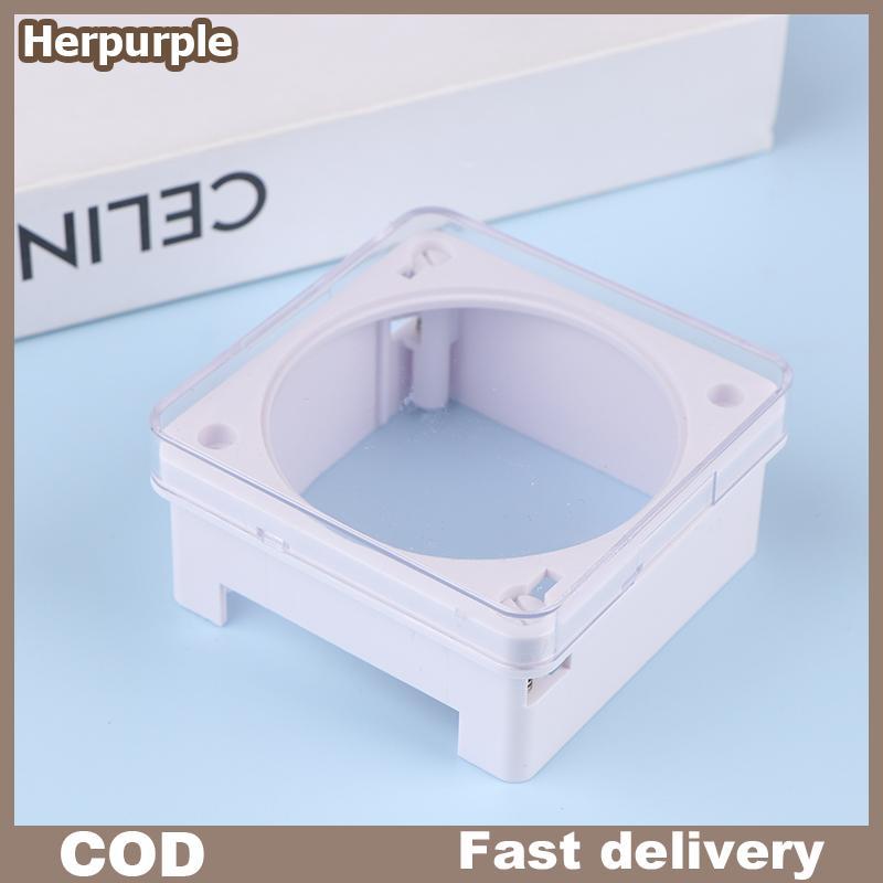Herpurple รีเลย์เวลาตั้งโปรแกรมได้ CN101A\CN102A ฝาครอบกันน้ําพลาสติกดิจิตอล LCD Power Timer ฝาครอบป