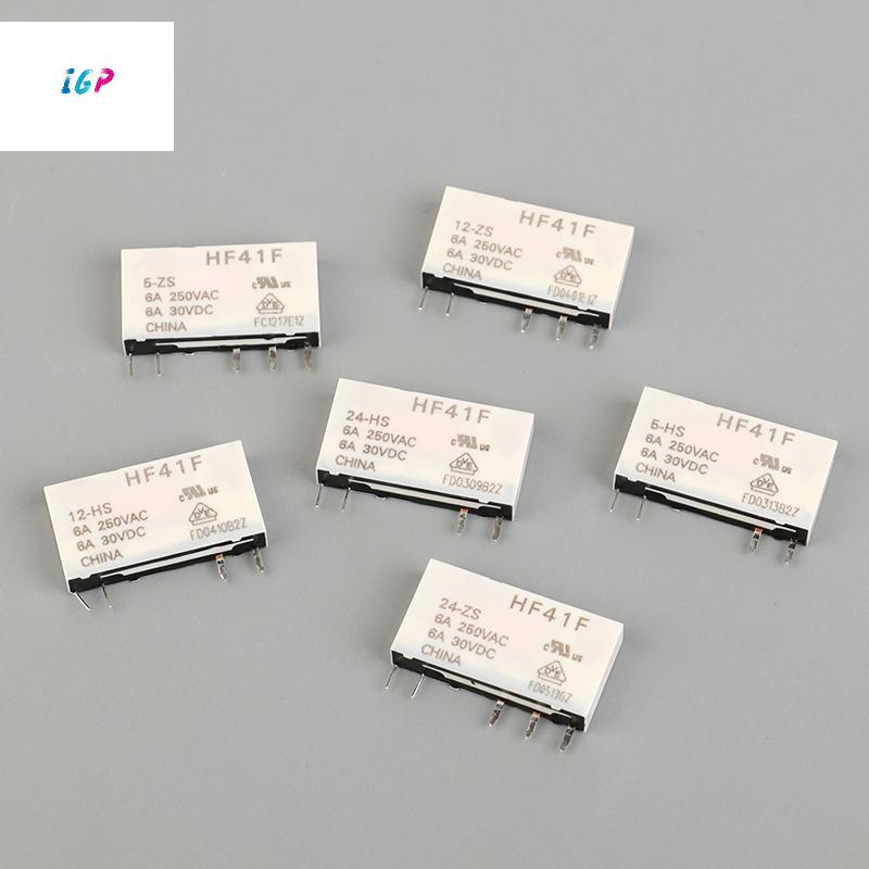 (IGP) HF41F-24-ZS HF41F-12-ZS HF41F-5-ZS HF41F-5-HS HF41F-12-HS HF41F-24-HS รีเลย์อุตสาหกรรม Submini