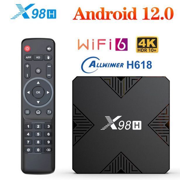X98H Android 卓安卓12 Allwinner 全H618 wifI set Top box ATV