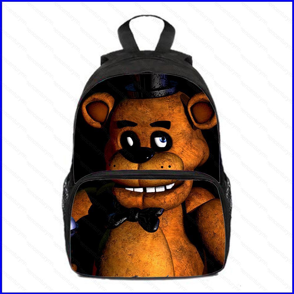 GNN Five Nights At Freddy กระเป๋าเป้สะพายหลังสําหรับเด็กนักเรียนความจุขนาดใหญ่การพิมพ์ระบายอากาศแฟชั่นบุคลิกภาพหญิงกระเป๋า