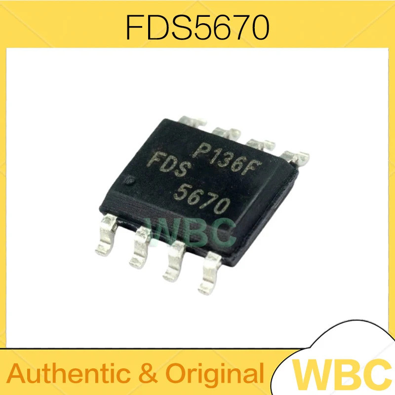 5 ชิ้น/ล็อต FDS5670 5670 SOP-8 MOS field-effect ทรานซิสเตอร์ใหม่เดิมในสต็อก